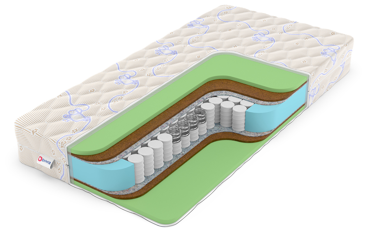 фото: Детский Матрас Denwir Baby Spring Middle Foam 16